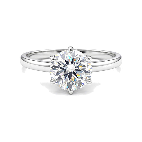 2.00 Ct Round Cut Lab Grown Diamond Ring VS1