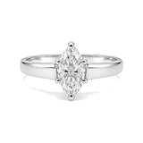 2.20 Ct Marquise Cut Lab Grown Diamond Ring — VS1 Clarity, 18k Gold Vermeil