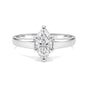 2.20 Ct Marquise Cut Lab Grown Diamond Ring — VS1 Clarity, 18k Gold Vermeil