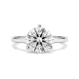 2.20 Ct Round Cut Lab Grown Diamond Ring — VS1 Clarity, 18k Gold Vermeil