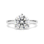 2.20 Ct Round Cut Lab Grown Diamond Ring — VS1 Clarity, 18k Gold Vermeil