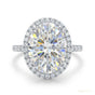 25.50 ct DEW Certified White Moissanite Solitaire Ring in – Gift for Dad 18K Gold Plate 18K Gold Plated