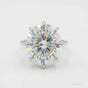 25.70 ct DEW Bold Moissanite Statement Ring Rare Luxury Gift for Her 18K Gold Plated Ve 18K Gold Plated