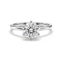 2.50 Ct Round Cut Lab Grown Diamond Ring — VS1 Clarity, 18k Gold Vermeil