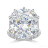 27.30 ct DEW Unique Moissanite Ring in Big & Bold Gift for Special Day 18K Gold Plated 18K Gold Plated – white background main image