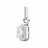 Moissanite 5.40 ct DEW Certified Moisanite Pendant Accents Back to School Jewellery Gold Vermeil