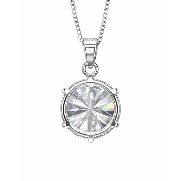 18.50 ct DEW F VS1 Moissanite Pendant in Gold Vermeil Premium Gift for Her Birthday