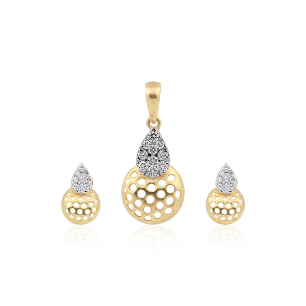Luxury 18K Gold Diamond Pendant Set 0.66 Ct G-H VS – Elegant Jewellery Gift