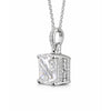 7.30 ct DEW F VS1 White Moissanite Pendant in Gold Vermeil – Birthday Gift for Wife