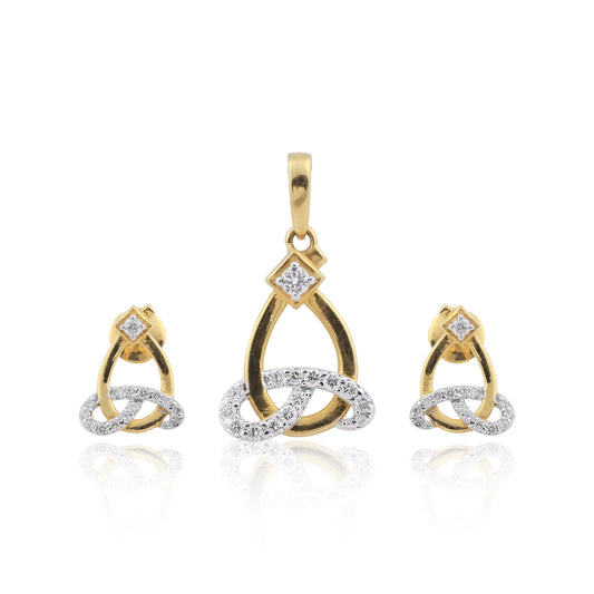 Eternal Embrace Diamond Pendant Set