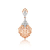 0.24 Ct Diamond Pendant Necklace IGI Certified 18K Gold H-I VS Luxury