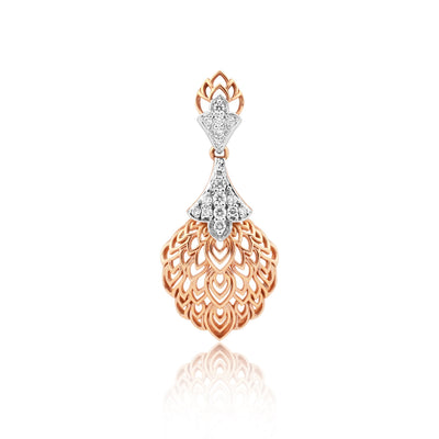 0.24 Ct Diamond Pendant Necklace IGI Certified 18K Gold H-I VS Luxury