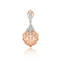 0.24 Ct Diamond Pendant Necklace IGI Certified 18K Gold H-I VS Luxury