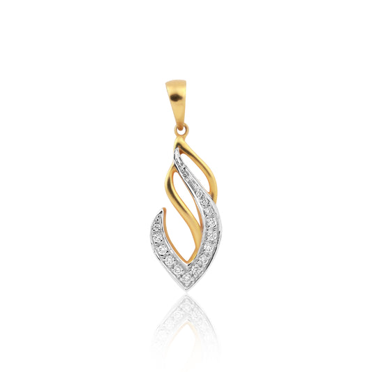 Flame-Inspired Diamond Pendant