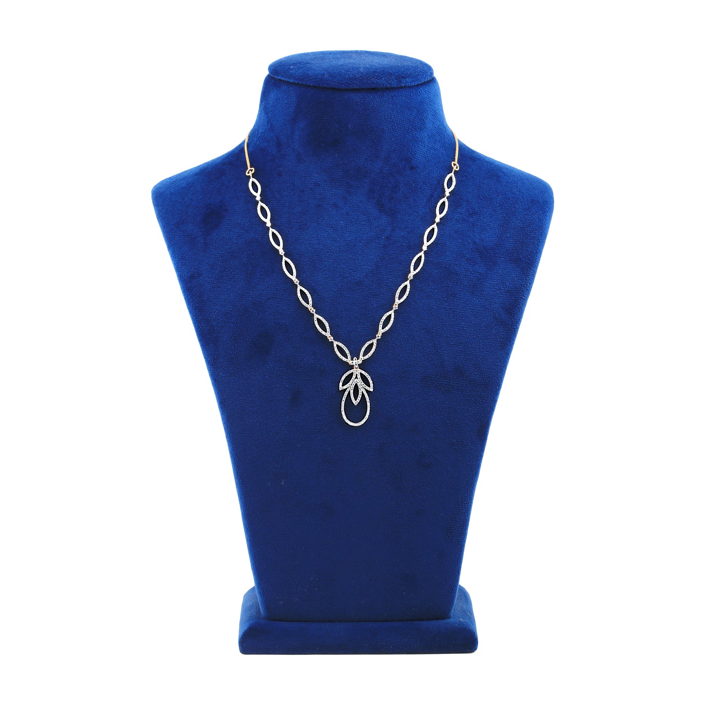 Elegant Diamond Necklace and Earring Set