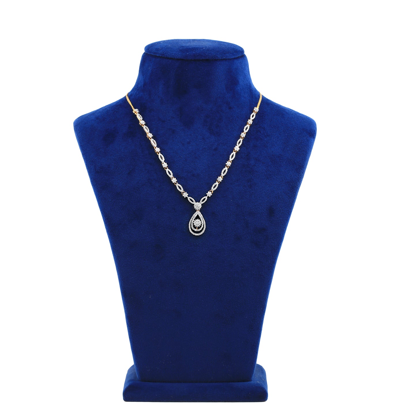 Graceful Diamond Necklace and Earrings Set