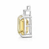 20 ct DEW Certified Champagne Moissanite Pendant Gold Vermeil Anniversary Gift