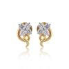 0.44 Ct. Natural Diamond Stud Earrings in 18K Yellow Gold IGI Certified