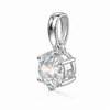 2.60 ct DEW Certified Moissanite Pendant Birthday Gift for Her 18K Gold Plated