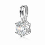 2.60 ct DEW Certified Moissanite Pendant Birthday Gift for Her 18K Gold Plated