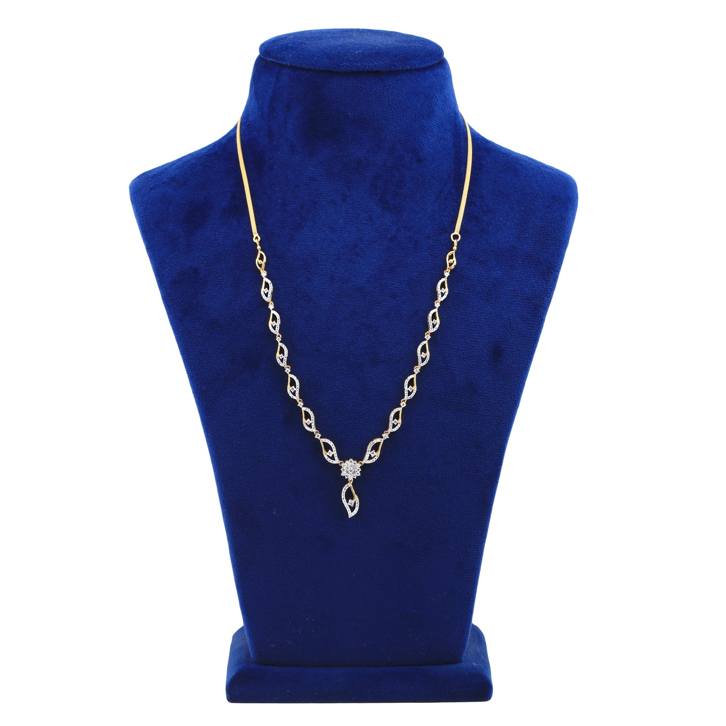 Elegant Diamond Necklace and Earring Set