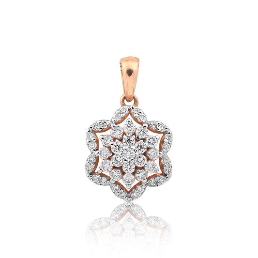 0.69 Ct IGI Certified Natural Diamond Pendant in 18K Gold Jewellery for Women