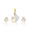 IGI Certified Diamond Pendant Set 0.66 Ct 18K Gold G-H VS Gift for Women