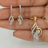 18KT 1.26 Ct Natural Diamond Pendant And Earrings Set, IGI Certified Jewellery