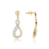 0.70 Ct. IGI Certified 18K Solid Gold Natural Diamond Earrings for Women
