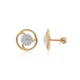 0.40 Ct IGI Certified . Natural Diamond 18KT Gold Stud Earrings gifts for wife