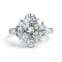 3.00 ct DEW Certified White Moissanite Solitaire Ring – Elegant Jewellery in 18K Gold Pla 18K Gold Plated