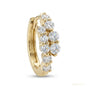 0.50Ct Round Natural GH/SI Diamond Hoop Women's Earrings Solid 14k Yellow Gold