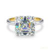 3.60 ct DEW Solitaire Moissanite Ring Elegant Gift for Wife or Anniversary 18K Gold Pla 18K Gold Plated – white background main image