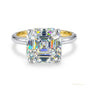 3.60 ct DEW Solitaire Moissanite Ring Elegant Gift for Wife or Anniversary 18K Gold Pla 18K Gold Plated