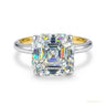 3.60 ct DEW Solitaire Moissanite Ring Elegant Gift for Wife or Anniversary 18K Gold Plated in 18K Gold Plated Vermeil