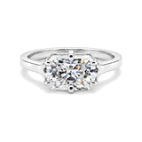3.10 Ct Radiant Cut Lab Grown Diamond Ring — VS1 Clarity, 18k Gold Vermeil