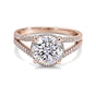 3.10 Ct Round Cut Lab Grown Diamond Ring — VS1 Clarity, 18k Gold Vermeil