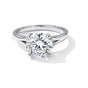 3.40 Ct Round Cut Lab Grown Diamond Ring — VS1 Clarity, 18k Gold Vermeil