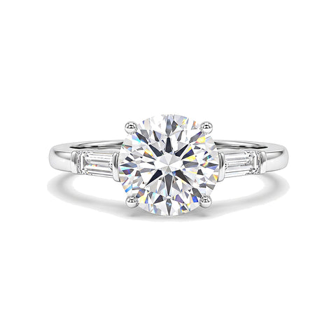 3.50 Ct Round Cut Lab Grown Diamond Ring VS1