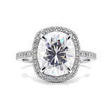 3.50 Ct Round Cut Lab Grown Diamond Ring — VS1 Clarity, 18k Gold Vermeil