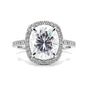3.50 Ct Round Cut Lab Grown Diamond Ring — VS1 Clarity, 18k Gold Vermeil