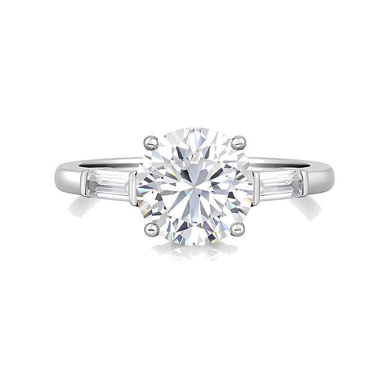 3.50 Ct Round Cut Lab Grown Diamond Ring - GEMHUB