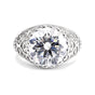 3.60 Ct Round Cut Lab Grown Diamond Ring — VS1 Clarity, 18k Gold Vermeil