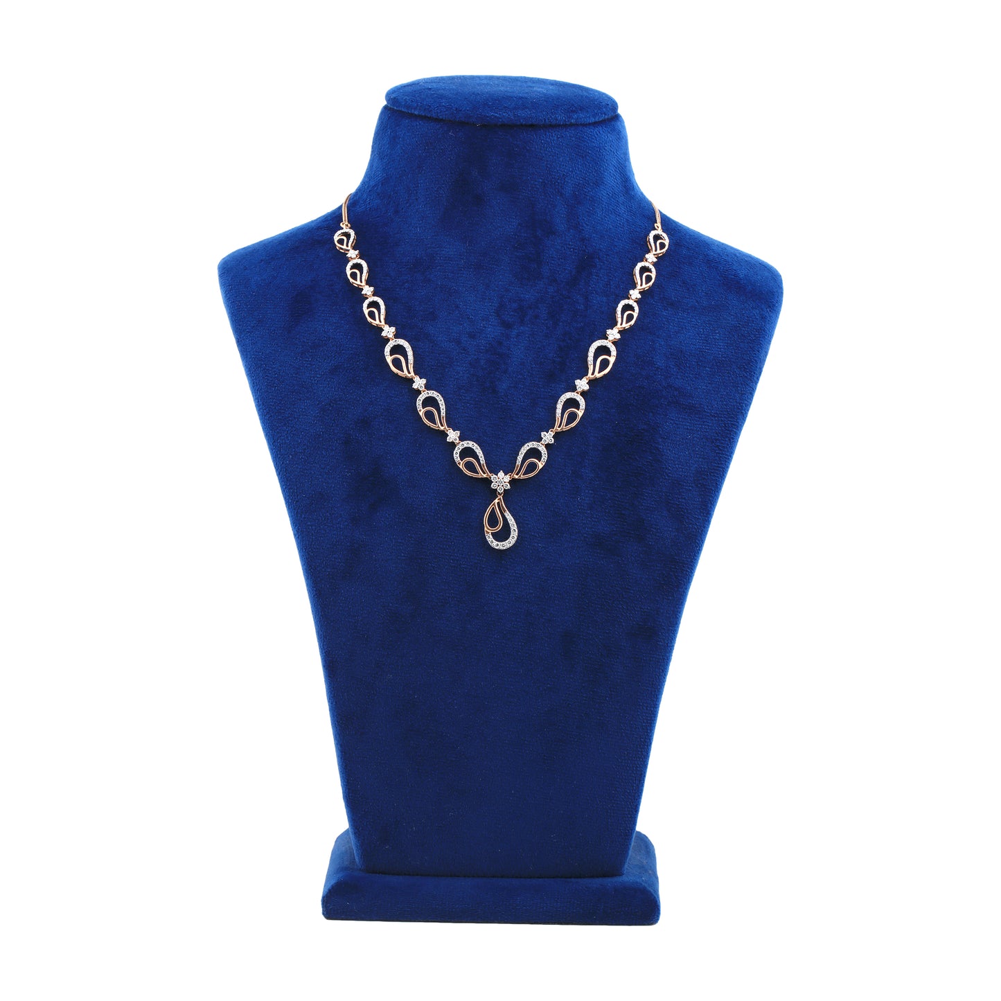 Luxury Diamond Necklace and Earrings Set