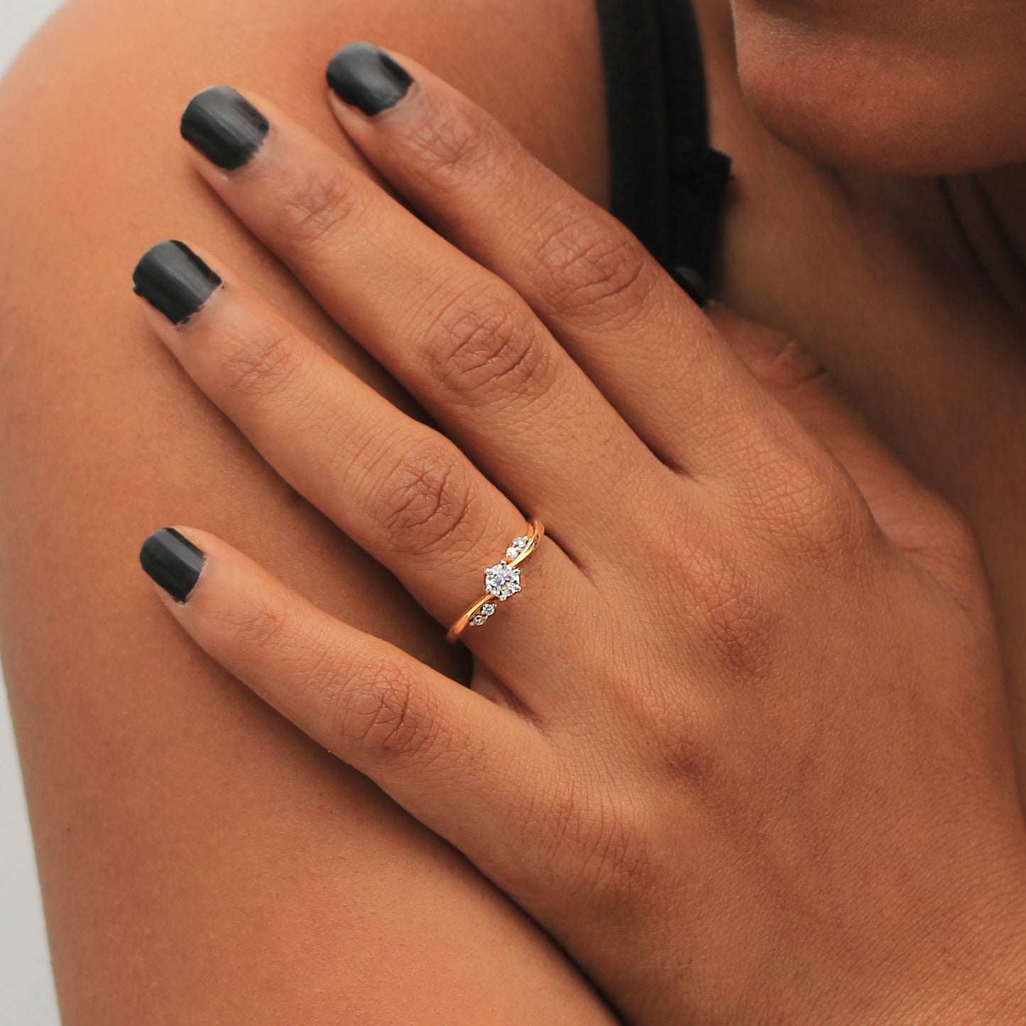 Classic Three-Stone Diamond Ring