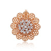 0.59 Ct. IGI Certified 18KT Rose Gold Natural Diamond Pendant And Earrings Set