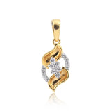 0.38 Ct Natural Diamond Pendant And Earrings Set 18KT Yellow Gold IGI Certified