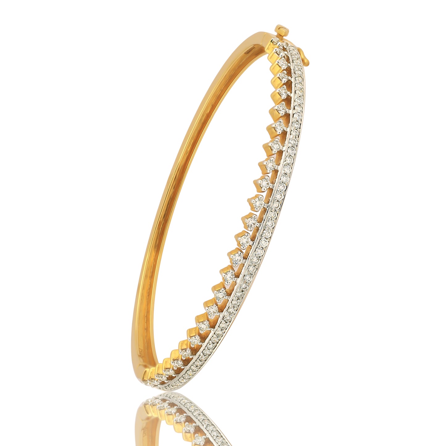 1.18 Ct. IGI Certified Natural Diamond in 18K Solid Gold Bracelets For Women