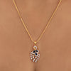 Engagement Gift Pendant 18K Gold 0.38 Ct IGI Certified Natural Diamond