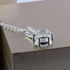 2.60 ct DEW Certified Moissanite Pendant Birthday Gift for Her 18K Gold Plated